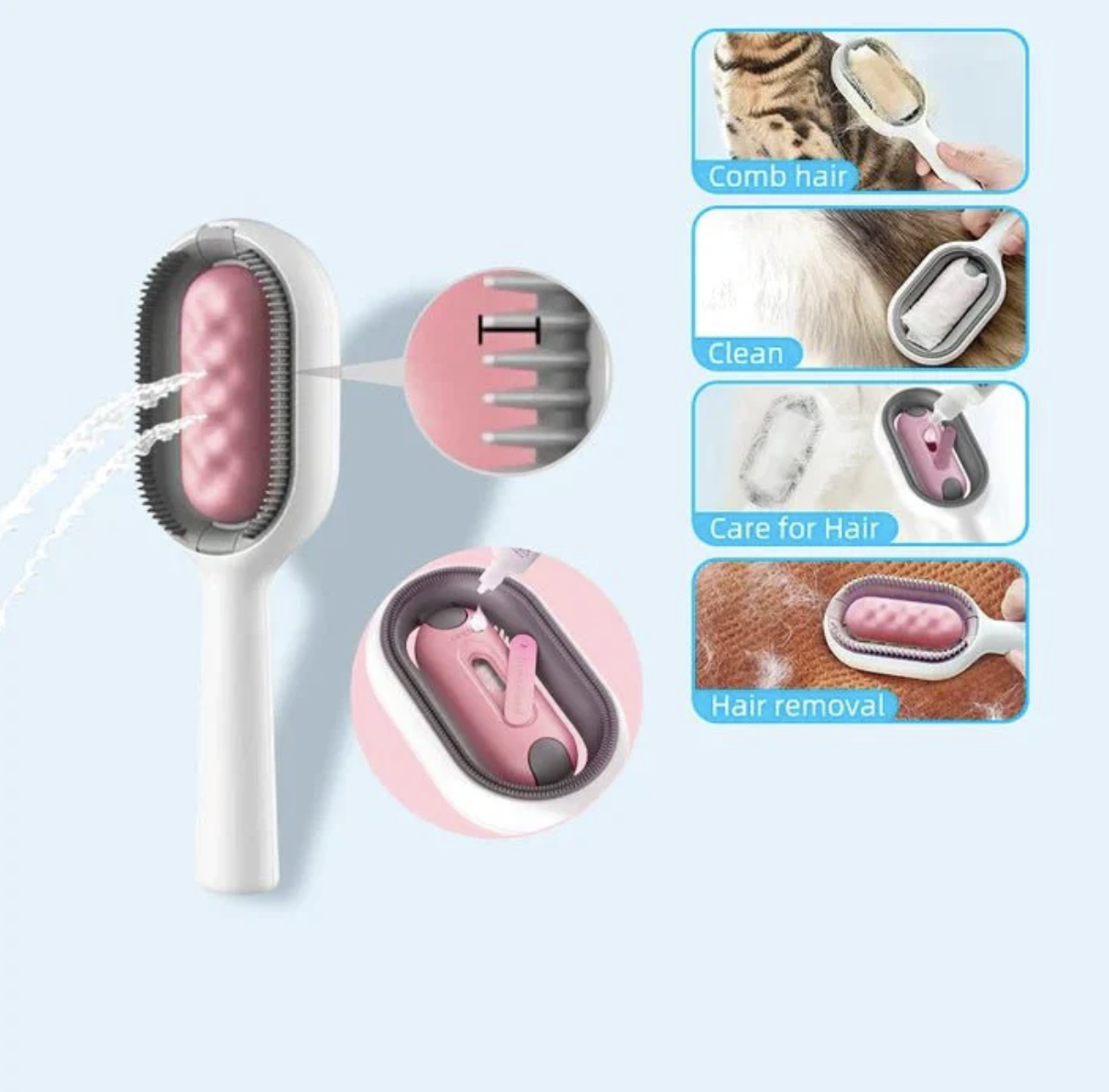 3 In-1 Cat Grooming Brush