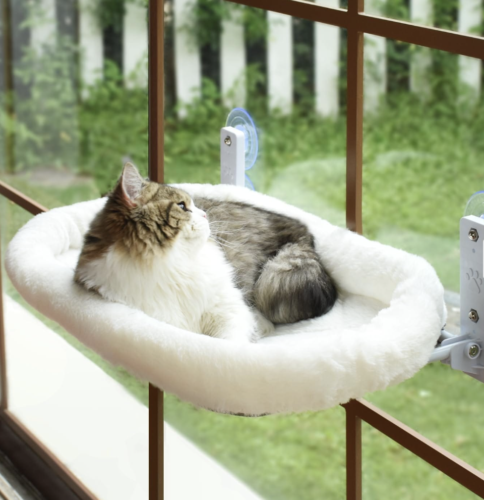 Cordless Cat Hammock Window Perch