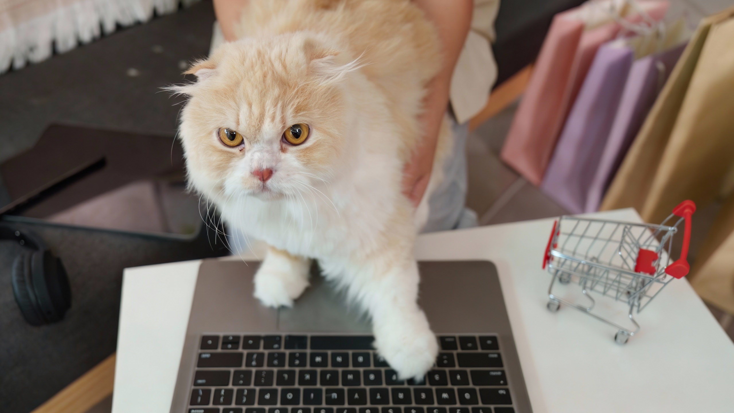 Cat parent with cats
