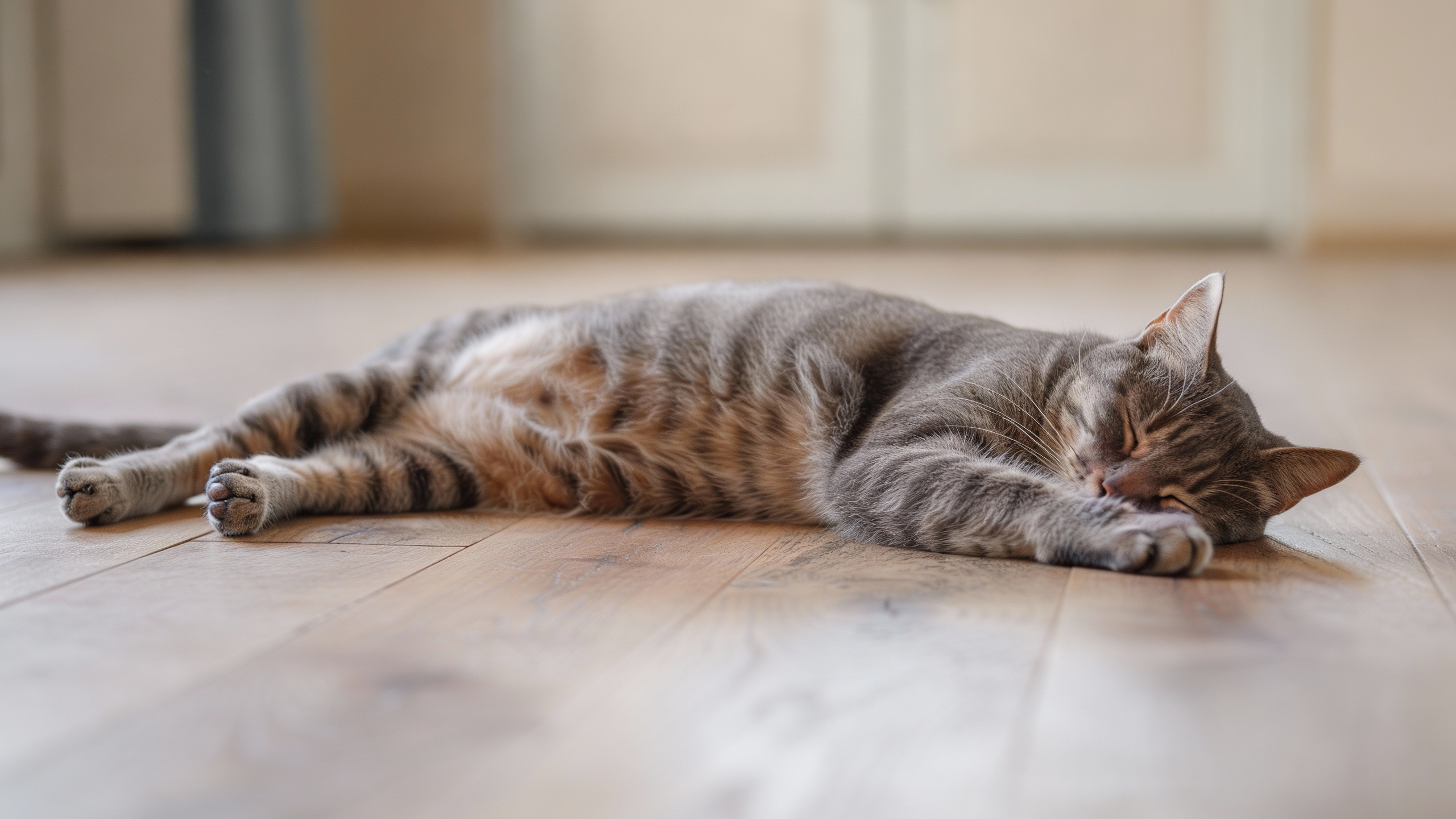 Cat sleeping peacefully