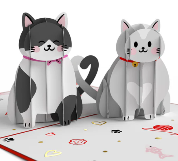 Lovepop Love Cats Pop-Up Card
